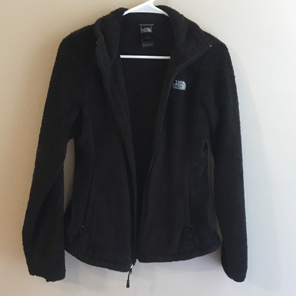 Black, Fluffy The North Face Jacket